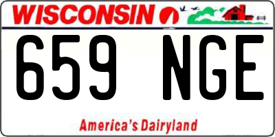WI license plate 659NGE