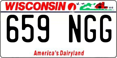 WI license plate 659NGG
