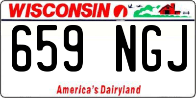 WI license plate 659NGJ