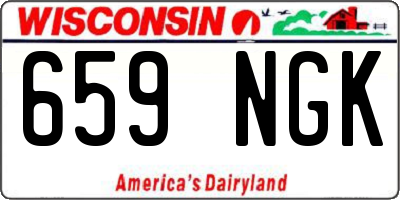 WI license plate 659NGK