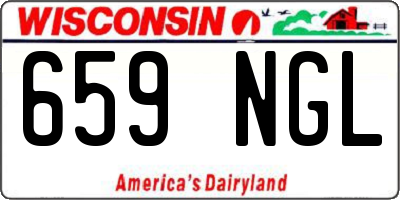 WI license plate 659NGL