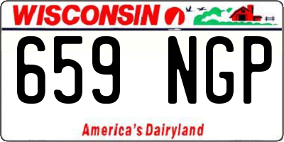 WI license plate 659NGP
