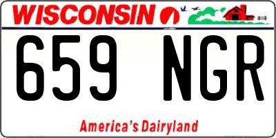 WI license plate 659NGR