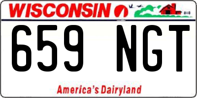 WI license plate 659NGT