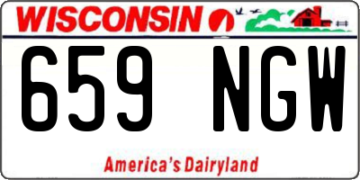 WI license plate 659NGW