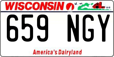 WI license plate 659NGY