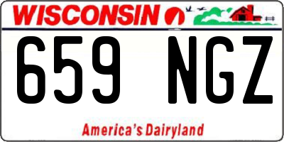 WI license plate 659NGZ