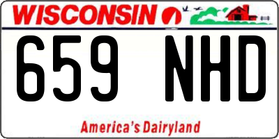 WI license plate 659NHD