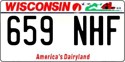 WI license plate 659NHF