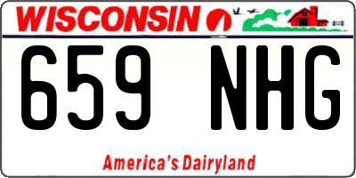 WI license plate 659NHG