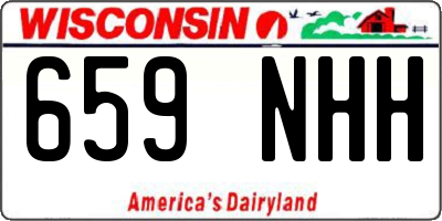 WI license plate 659NHH