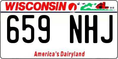 WI license plate 659NHJ