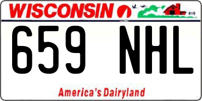 WI license plate 659NHL