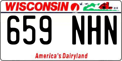 WI license plate 659NHN
