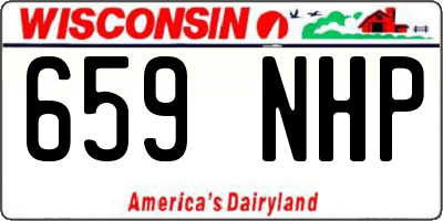 WI license plate 659NHP