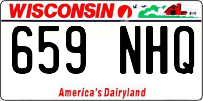 WI license plate 659NHQ