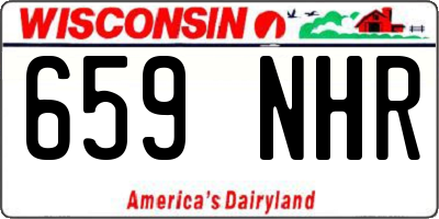 WI license plate 659NHR