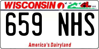 WI license plate 659NHS