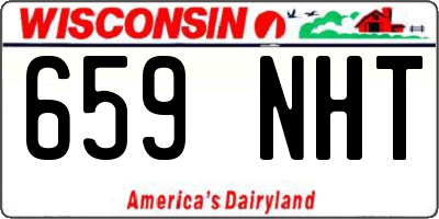 WI license plate 659NHT