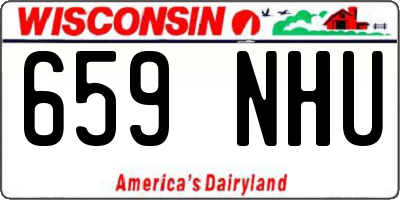 WI license plate 659NHU