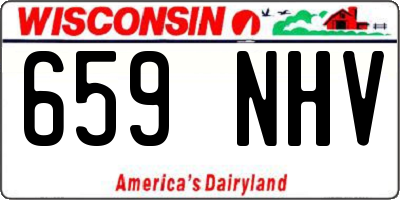 WI license plate 659NHV