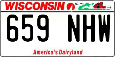 WI license plate 659NHW