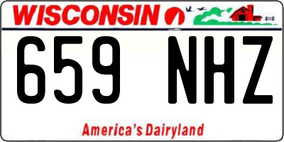 WI license plate 659NHZ
