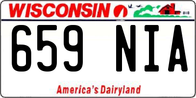 WI license plate 659NIA