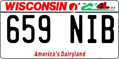 WI license plate 659NIB