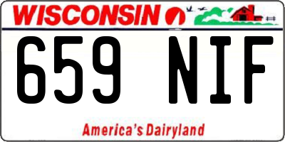 WI license plate 659NIF