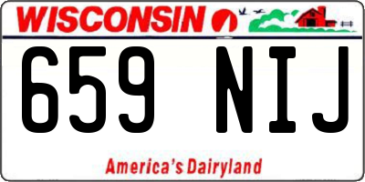 WI license plate 659NIJ