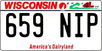 WI license plate 659NIP