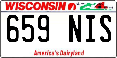 WI license plate 659NIS