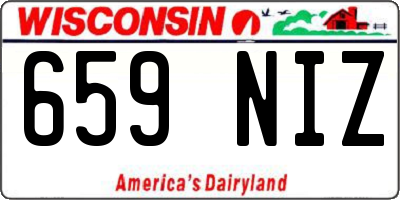 WI license plate 659NIZ