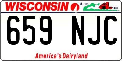 WI license plate 659NJC