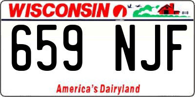 WI license plate 659NJF