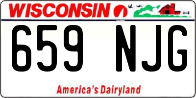 WI license plate 659NJG