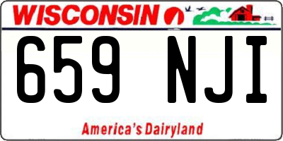WI license plate 659NJI