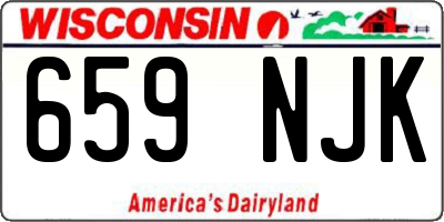 WI license plate 659NJK
