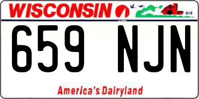 WI license plate 659NJN