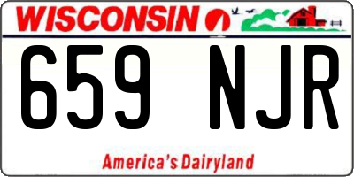 WI license plate 659NJR