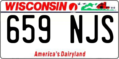 WI license plate 659NJS