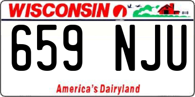 WI license plate 659NJU