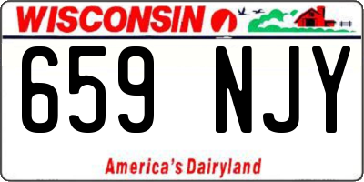WI license plate 659NJY
