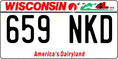 WI license plate 659NKD
