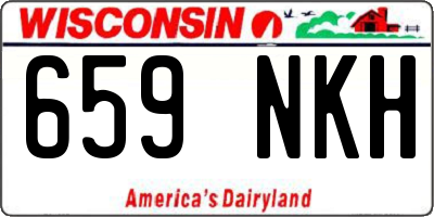 WI license plate 659NKH
