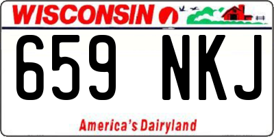 WI license plate 659NKJ