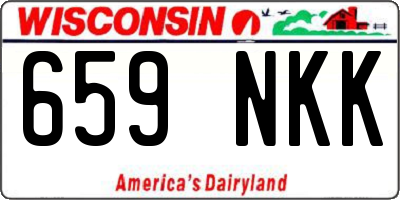 WI license plate 659NKK
