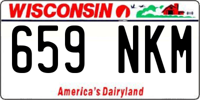 WI license plate 659NKM