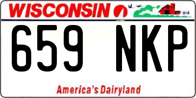 WI license plate 659NKP